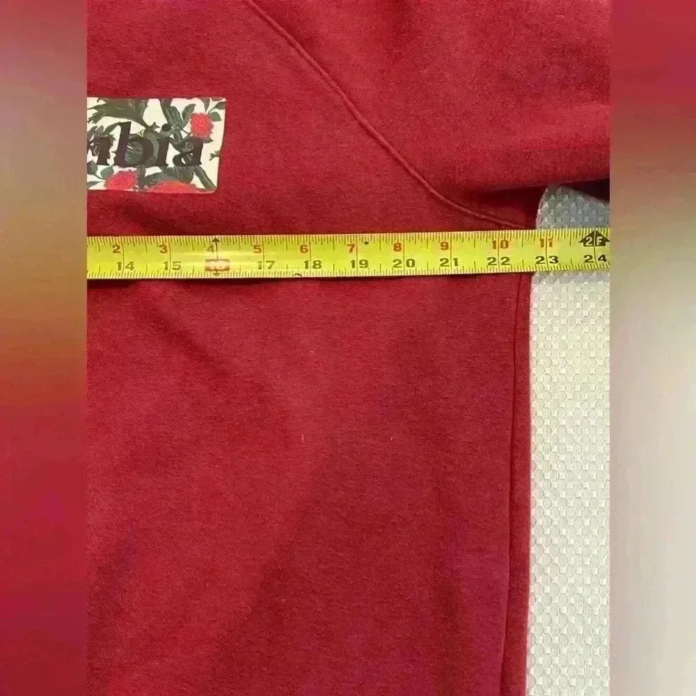 🏁Columbia size Large burgundy crew neck sweatshirt - Picture 4 of 8